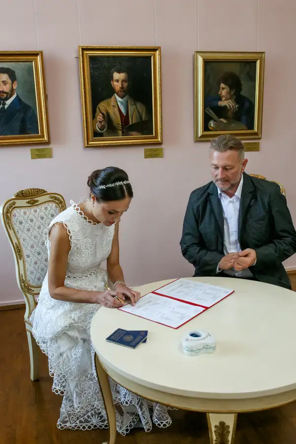 Свадебная церемония в музее